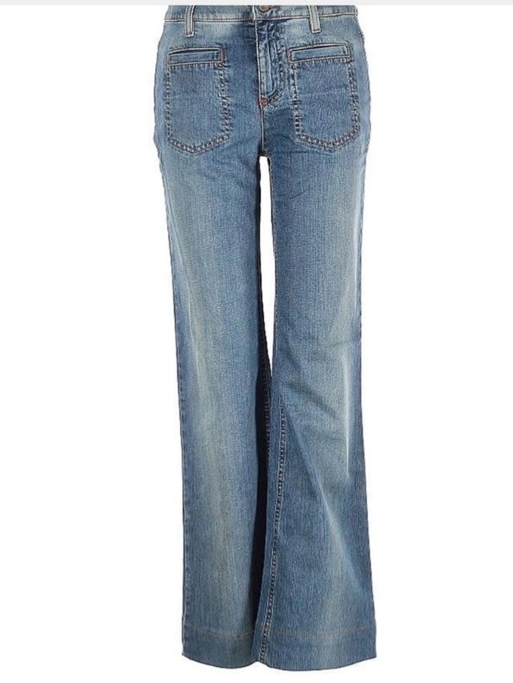 See By Chloe Light Blue Wide-Leg Jeans